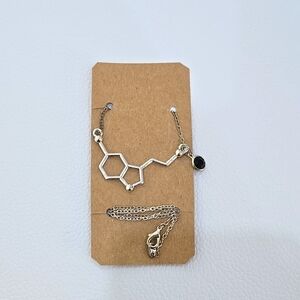 Serotonin Molecule Necklace